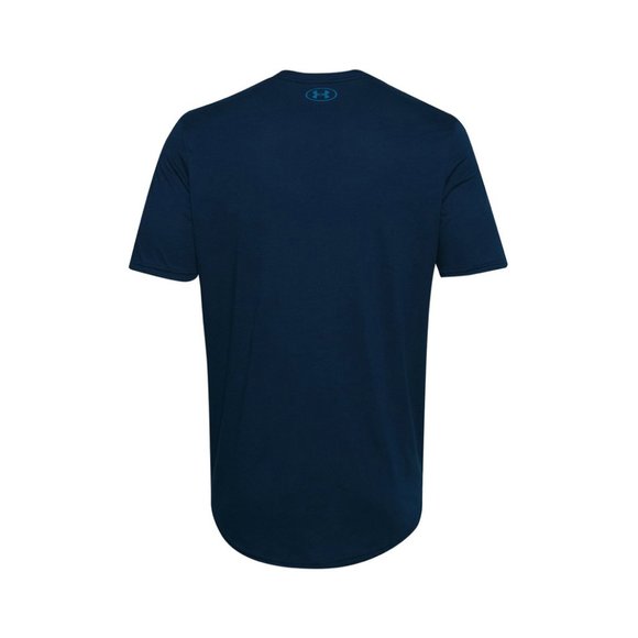 🌿Sale🌿 Under Armour T-Shirt Rock Cotton Blue Men's Size XXL 1357191 408 - Picture 2 of 5